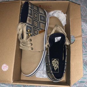 BRAND NEW Tribal Print Vans!!